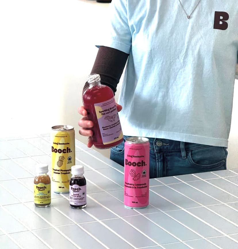 Booch Living Kombucha product showcase